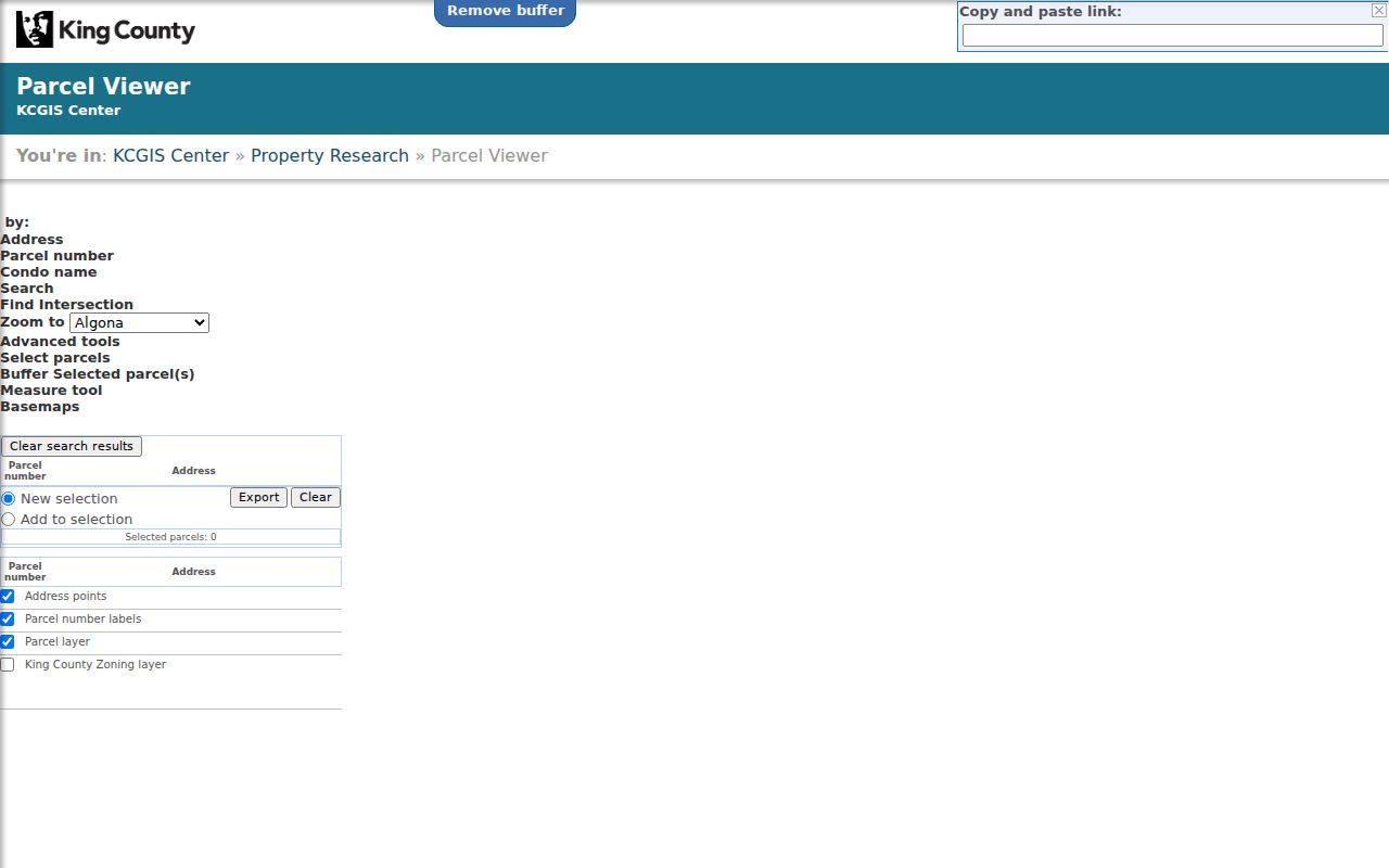 SeaTac people search by address in King County Parcel Viewer