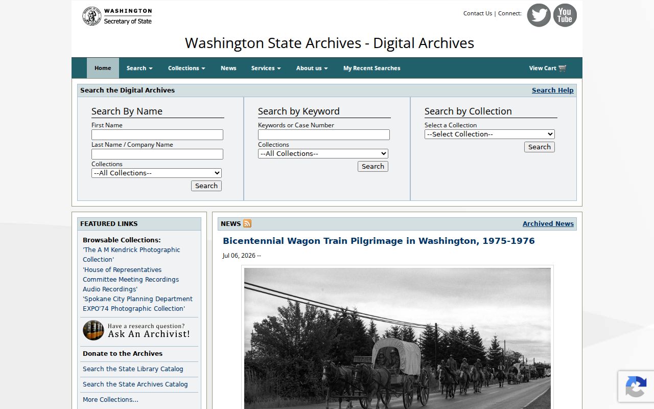 SeaTac people search in Washington State Digital Archives